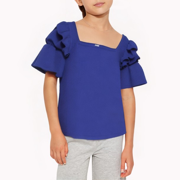 Fashionable Girls' Short Sleeve Top