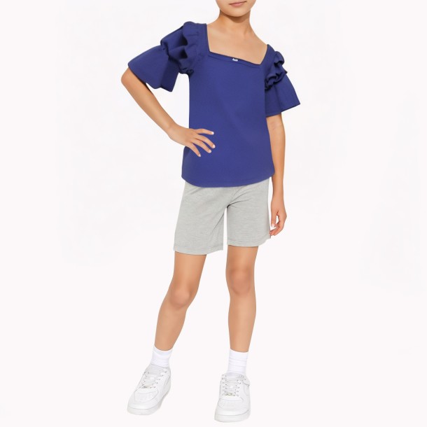 Fashionable Girls' Short Sleeve Top