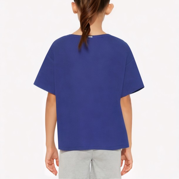 Fashionable Girls' Short Sleeve Top