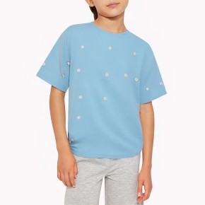 Elegant Pearl Girls’ Short Sleeve T-Shirt