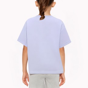 Floral Pattern Girls' Short Sleeve T-Shirt