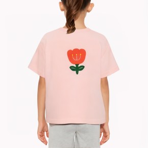 Floral Design Girls' Short Sleeve T-Shirt