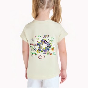 Girls' Woven Star Short Sleeved Shirt