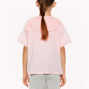 Girls’ Solid Color Short Sleeve T-Shirt