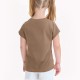 Girls Solid Color Casual Short Sleeves