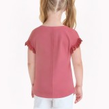 Sweet Ruffled Girls Short Sleeved Top