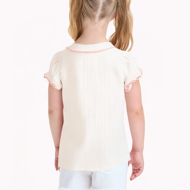 Doll Collar Girl Short Sleeves