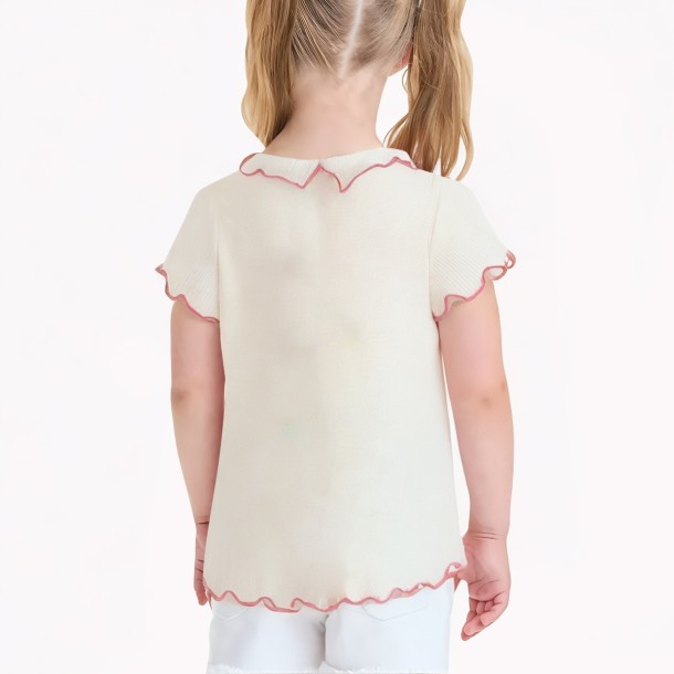 Colorful Bow Short Sleeves For Girls
