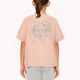 Girls’ Lace Short-Sleeve Top