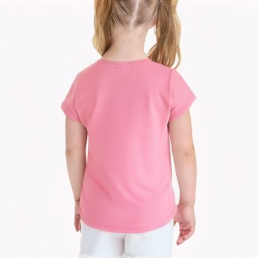 Gauze Lace Hem Short Sleeves For Girls