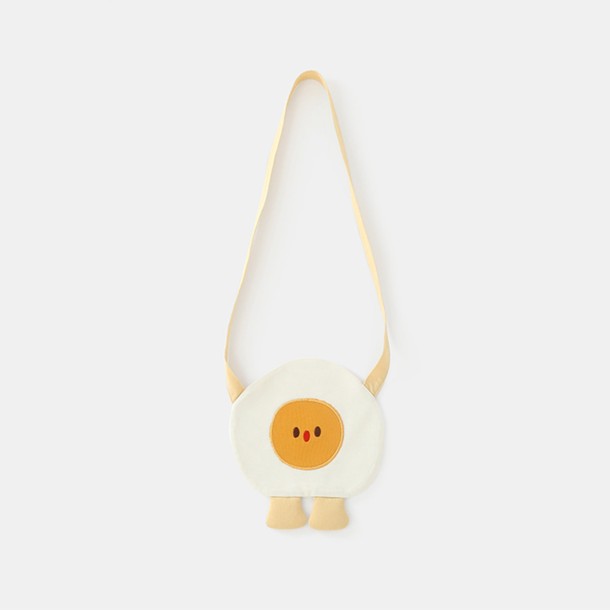 Cartoon Poached Egg Messenger Bag