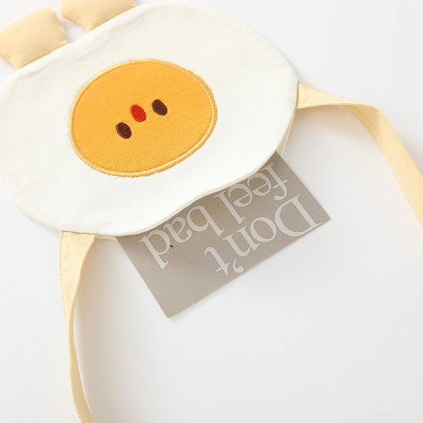 Cartoon Poached Egg Messenger Bag