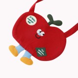 Cartoon Apple Shaped Crossbody Bag