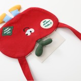 Cartoon Apple Shaped Crossbody Bag