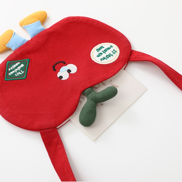 Cartoon Apple Shaped Crossbody Bag