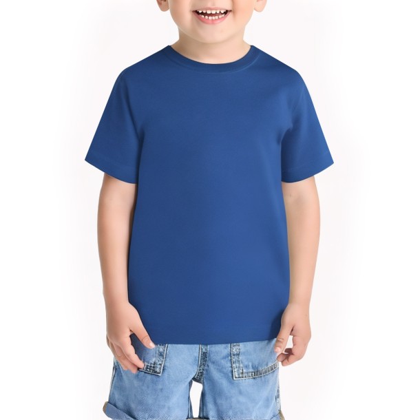 Boys' Solid Plain Short Sleeve Top