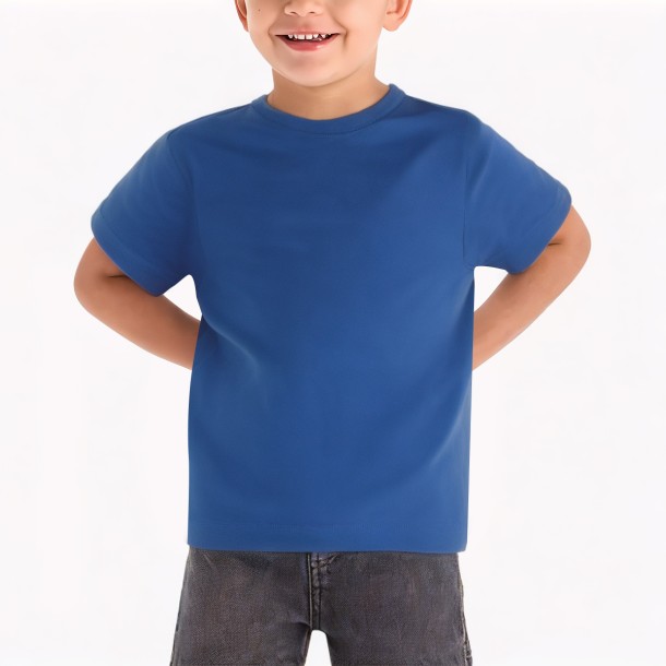Boys' Solid Plain Short Sleeve Top