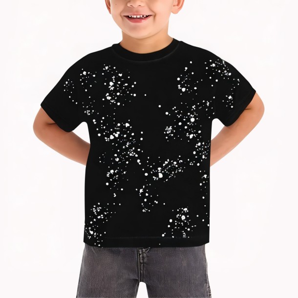 Soft Black Cotton Casual Short Sleeved T Shirt