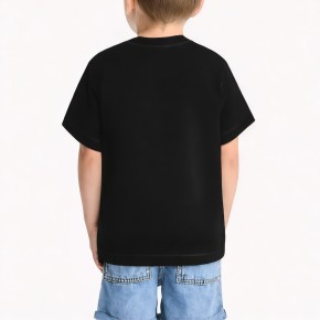 Soft Black Cotton Casual Short Sleeved T Shirt