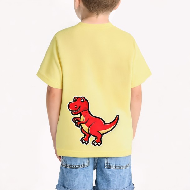 Boys' Tyrannosaurus Rex Print Short Sleeved Top