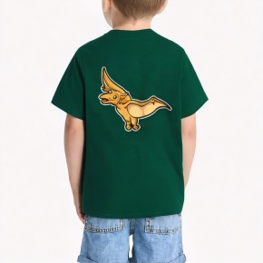 Pterosaur Print Boys' Short Sleeved Top