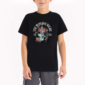 Boys' Summer Casual Cotton Short Sleeved T Shirt
