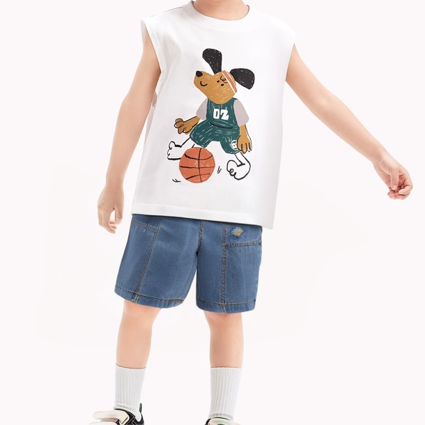 Summer Breathable Boys Denim Shorts
