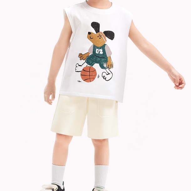 White Cotton Boy Shorts