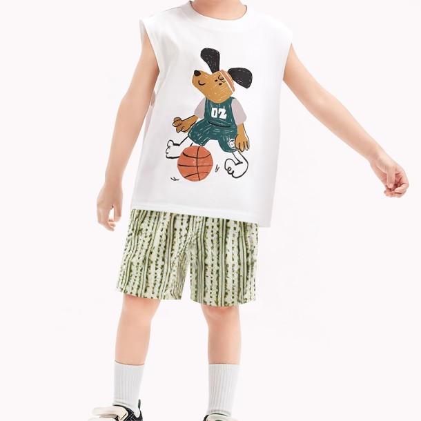 Irregular Striped Boy Shorts