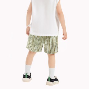 Irregular Striped Boy Shorts