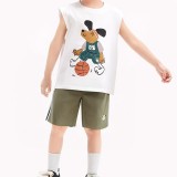 Boys' Contrast Color Sports Shorts