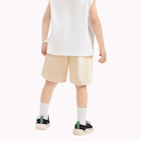 Solid Color Cartoon Boy Sports Shorts