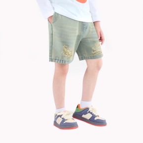 Boys' Summer Thin Ripped Jeans