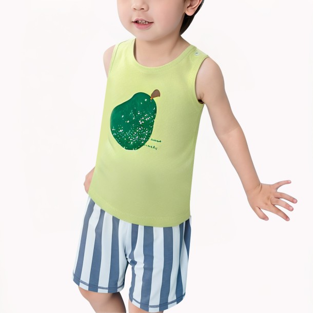 Boys Shoulder Button Vest
