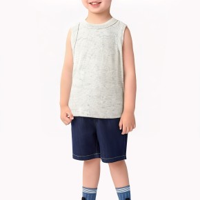Boys' Solid Color Vest For Summer
