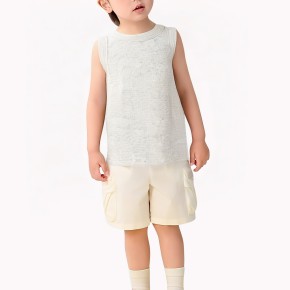 Boys' Solid Color Vest For Summer