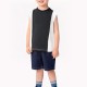 Black And White Splicing Boy Vest