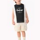 Black And White Splicing Boy Vest