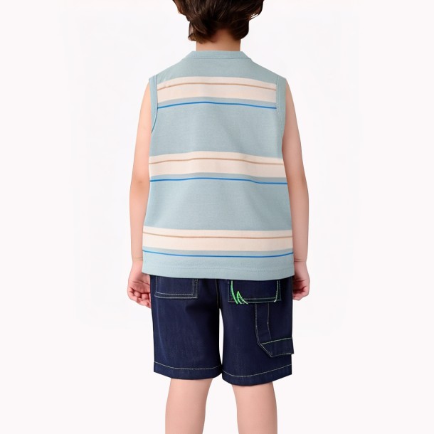 Children's Wide Striped Vest