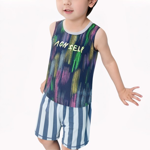 Boys' Colorful Graffiti Vest