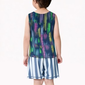 Boys' Colorful Graffiti Vest