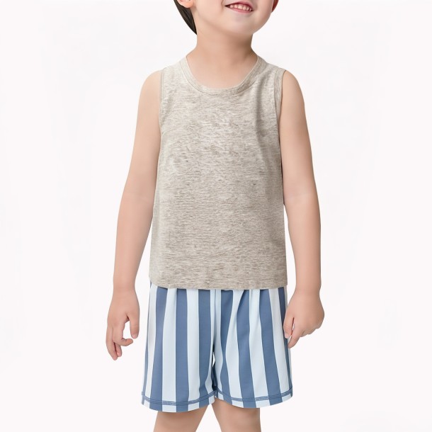 Boys' Loose Solid Color Vest