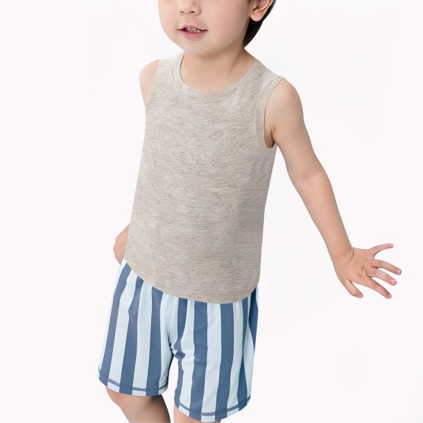 Boys' Loose Solid Color Vest