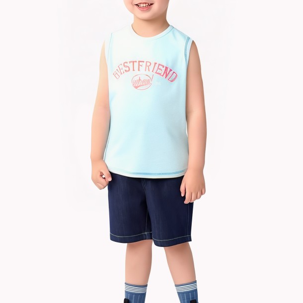 Light Blue Versatile Boy Vest