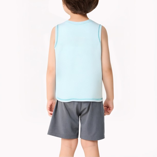 Light Blue Versatile Boy Vest