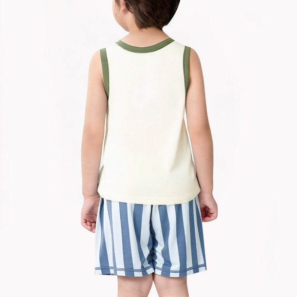Small Tree Print Boys Vest