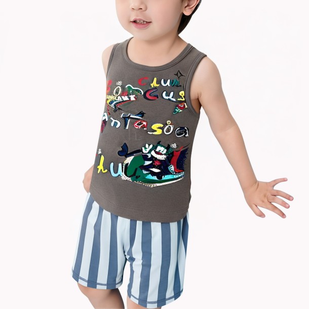 Fashionable Graffiti Boys Vest