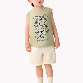 Boys' Cotton Cartoon Printed Vest