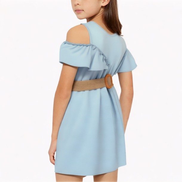 Stylish Off-Shoulder Dress for Girls