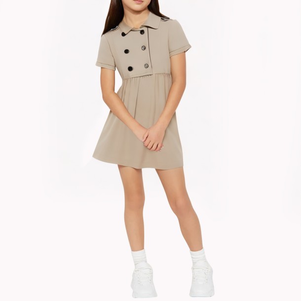 Sweet & Casual Cotton Dress for Girls